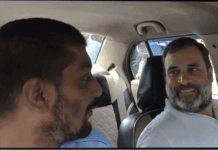 After impromtu at Sultanpur cobbler kiosk, Rahul rides a cab, assures INDIA ‘Janbandhan’ address gig worker woes