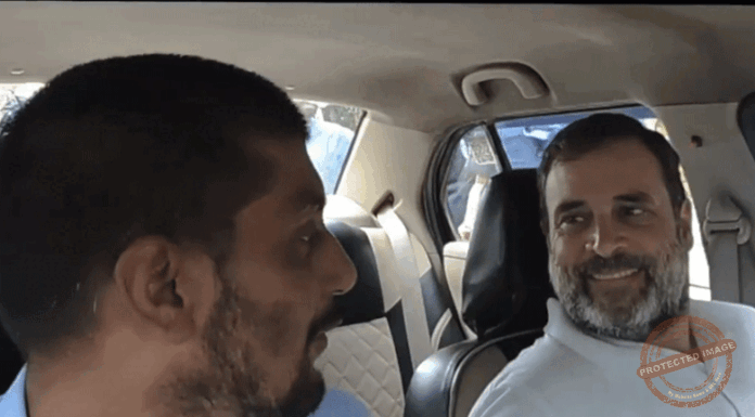 After impromtu at Sultanpur cobbler kiosk, Rahul rides a cab, assures INDIA ‘Janbandhan’ address gig worker woes