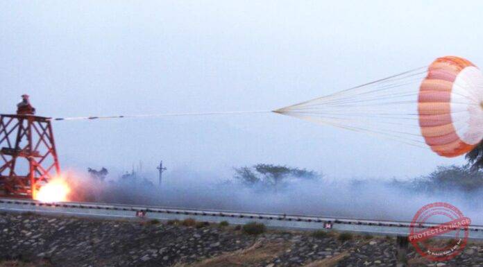 DRDO Successfully Conducts Qualification Test of Gaganyaan Drogue Parachute at TBRL Facility
