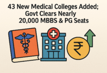 Big Boost to Medical Education: 43 New Colleges, 20,000 Seats Approved