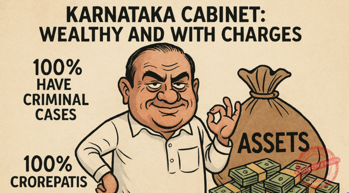 Karnataka cabinet aces wealth race, scores full marks in criminal cases