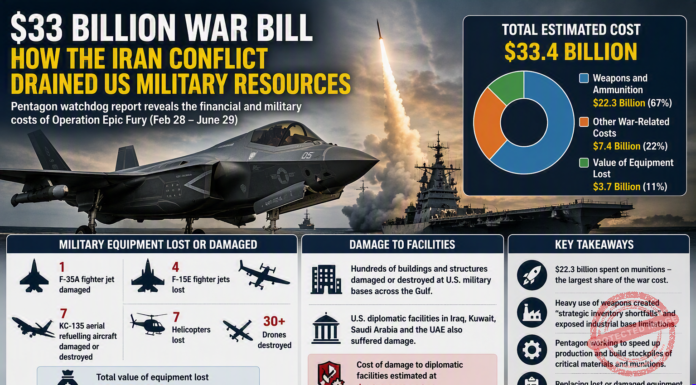 $33 Billion War Bill: How the Iran Conflict Drained US Military Resources