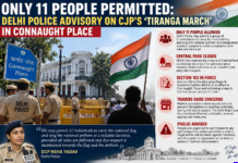 CP Under Tight Security as Police Limits Tiranga March to 11 People