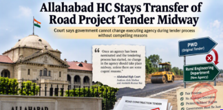Road Tender Transfer Halted by Allahabad HC